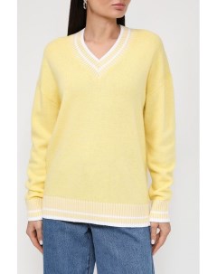 Пуловер с V вырезом из смесовой шерсти Belucci