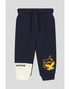 Хлопковые брюки на кулиске с принтом Benetton
