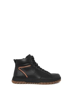 Кожаные ботинки на шнуровке Abricot
