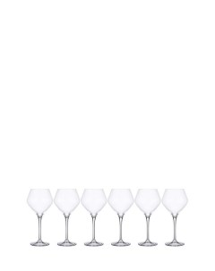 Набор из шести бокалов для вина Loxia Crystal bohemia