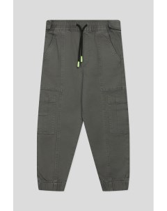 Хлопковые брюки на кулиске с карманами Benetton