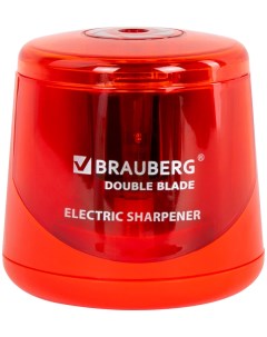 Точилка электрическая DOUBLE BLADE RED 271338 Brauberg