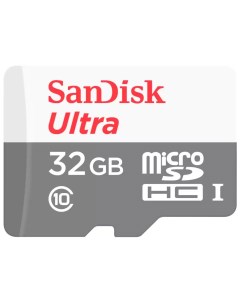 Карта памяти Ultra microSDHC U1 32 Gb 100 Mb s Sandisk