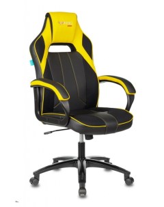 Кресло игровое VIKING 2 AERO черный желтый текстиль эко кожа крестовина пластик Zombie