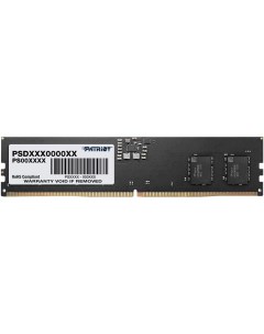 Память DDR5 DIMM 8Gb 4800MHz CL40 1 1 В Signature PSD58G520041 Retail Patriot memory