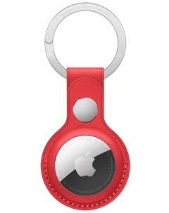 Чехол брелок для метки AirTag Leather Key Ring PRODUCT RED MK103ZM A Apple