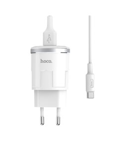 Сетевое зарядное устройство C37A type c 1x USB Type A 2 А белый Hoco