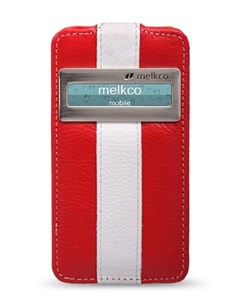 Чехол для Apple iPhone 4 4S Jacka ID Type Limited Edition красный с белой полосой Melkco