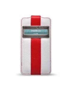 Чехол для Apple iPhone 4 4S Jacka ID Type Limited Edition белый с красной полосой Melkco