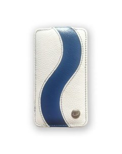 Чехол для Apple iPhone 4S 4 Jacka Type Special Edition белый с синей полосой Melkco