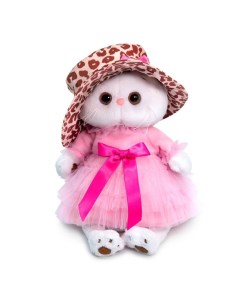 Мягкая игрушка Кошечка Ли Ли в леопардовой шляпе 24см LK24 058 Budi basa