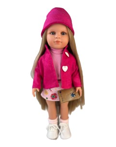 Кукла Нина блондинка в розовой курточке и шапочке 42 см арт 42114 Lamagik
