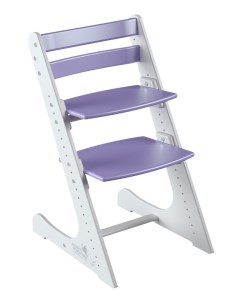 Детский регулируемый стул Комфорт комбинированный белый сиреневый Конек горбунек