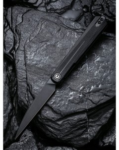 Складной туристический нож Clavi Nitro V Steel Black Stonewashed Handle G10 черный Civivi