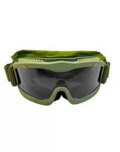 Тактические очки для защиты от осколков цвет зеленый 2 шт Decoromir