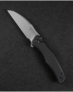Нож складной туристический охотничий Watauga D2 Steel Stonewashed Handle G10 Black Sencut