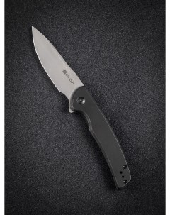 Нож складной охотничий туристический Tynan Gray Stonewashed Handle Stainless Black Sencut