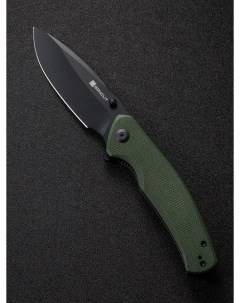 Нож складной охотничий туристический Slashkin D2 Steel Green Canvas Micarta Sencut