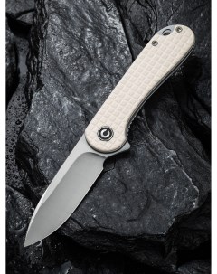 Складной нож туристический Elementum D2 Steel Satin Finished Handle G10 Ivory Civivi