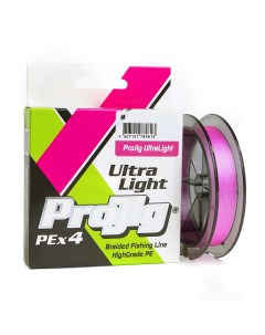 Плетеный шнур Ultra Light 0 05 мм 2 2 кг 150 м розовый Projig