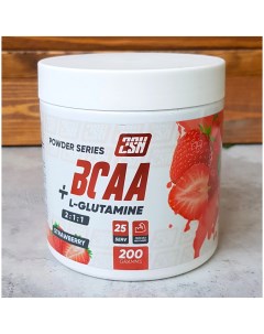 Глютамин порошок BCAA L glutamine 200 гр Клубника 2sn