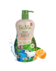 Средство для мытья посуды овощей и фруктов BioMio Bio care Мандарин концентрат 750 мл Nobrand