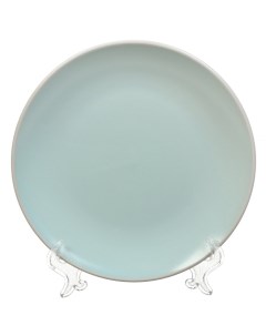 Тарелка десертная керамика 19 см круглая Scandy Mint TDP466 мятная Fioretta