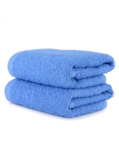 Набор полотенец махровых 2шт 30х50см для рук темно голубой Dreamtex