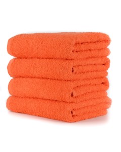 Набор полотенец махровых 4шт 30х50см для рук оранжевый Dreamtex