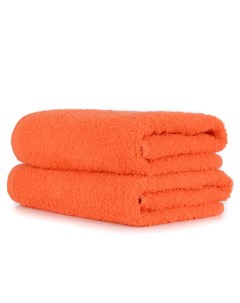 Набор полотенец махровых 2шт 30х50см для рук оранжевый Dreamtex