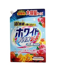 Жидкое средство Nihon White Bio Gel для стирки с ферментами 1800 г Nihon detergent