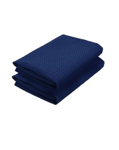 Комплект полотенец вафельных 45х70 2шт темно синий Home one