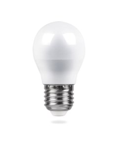 Лампа светодиодная LED 5вт Е27 теплый шар LB 38 код 25404 1шт Feron