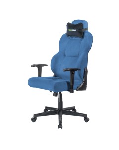 Компьютерное кресло UNIT FABRIC UPGRADE с регулируемой спинкой синяя ткань Vmmgame