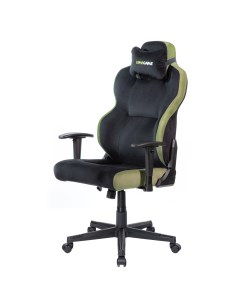 Компьютерное кресло UNIT UPGRADE с регулируемой спинкой велюр черно зеленый Vmmgame