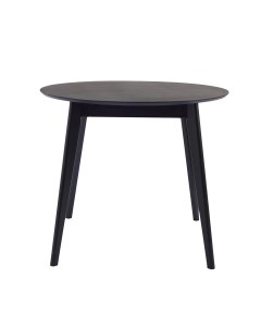 Стол обеденный Орион classic 94x94 см круглый нераздвижной черная эмаль Daiva casa