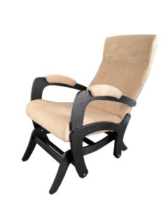 Кресло качалка маятник мягкая мебель бежевое Konar