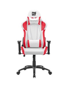Игровое кресло для компьютера GLHF 2X White Red Fragon