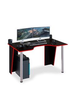 Стол компьютерный КСТ 18 черный красный Сокол