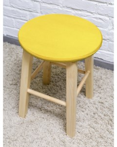 Подушка на стул на сидушку 160 34х34 см желтый 1 шт Luxalto