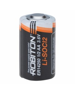 Батарейка литий тионилхлоридная ER14250 1 2 AA Lithium 3 6В 1300 мАч PH1 Robiton
