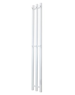 Электрический полотенцесушитель Inaro 3 высота 120 см 6 крючков цвет белый матовый Маргроид