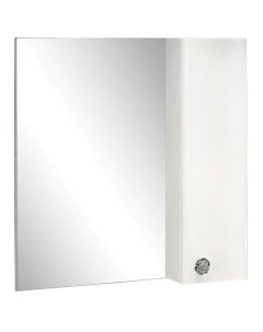 Зеркальный шкаф Флоренция 70 белый глянец Comforty