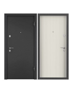 Дверь входная Torex для квартиры металлическая Terminal B 860х2050 правый черный бежевый Torex стальные двери