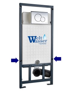Инсталляция для унитаза WW MARBERG 507 RD с кнопкой Weltwasser