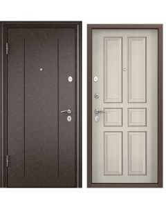 Дверь входная для квартиры металлическая Torex Delta M 10 950х2050 левый медь бежевый Torex стальные двери