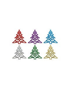 Набор елочных игрушек елочки SYDC 2042 9 5 см разноцветный 6 шт Волшебная страна