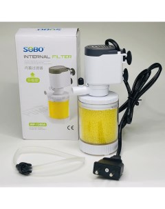 Фильтр для аквариума до 50 литров белый желтый пластик 400 л ч 5 Вт S'ebo