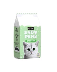 Комкующийся наполнитель Snow Pea растительный зеленый чай 7 л Kit cat