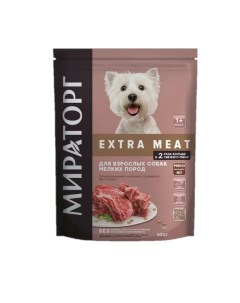 Сухой корм для собак Extra Meat говядина 0 6кг Мираторг